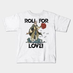 Roleplaying RPG Valentines Day TableTop D20 Dice Wizard Gift Kids T-Shirt
